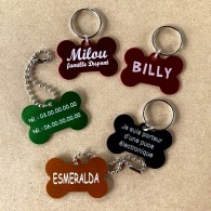 Médaille pour chien - Forme Os